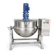 Industrial Jacketed Cooking Kettle with Agitator for Food Processing - Imagen 6