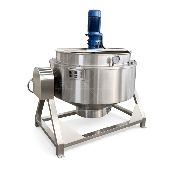 Industrial Jacketed Kettle with Agitator for Sauce Jam and Soup - รูปภาพ 5