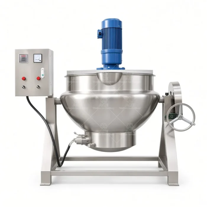 Large Jacketed Cooking Kettle with Agitator for Soup and Jam - รูปภาพ 3