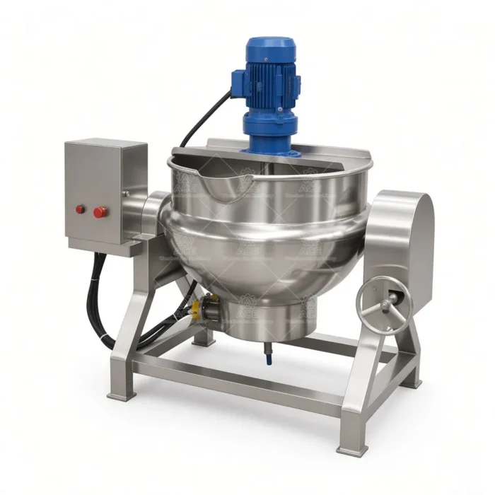 Jacketed Cooking Kettle with Agitator for Jam and Food Processing：圖片 4