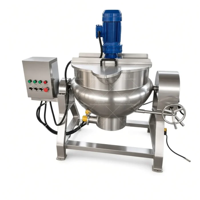 Jacketed Cooking Kettle with Agitator for Jam and Food Processing：圖片 5