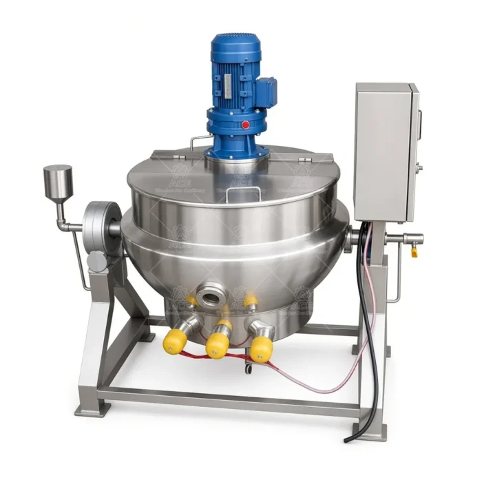 Jacketed Cooking Kettle with Mixer for Sauce and Food Processing - รูปภาพ 5