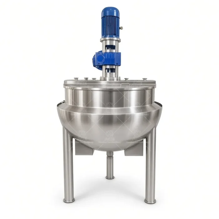Tilting Jacketed Cooking Kettle with Agitator for Candy and Food Processing - รูปภาพ 4