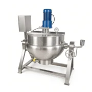 Gas Heated Tilting Jacketed Kettle with Mixer for Sauce Processing - Image 3