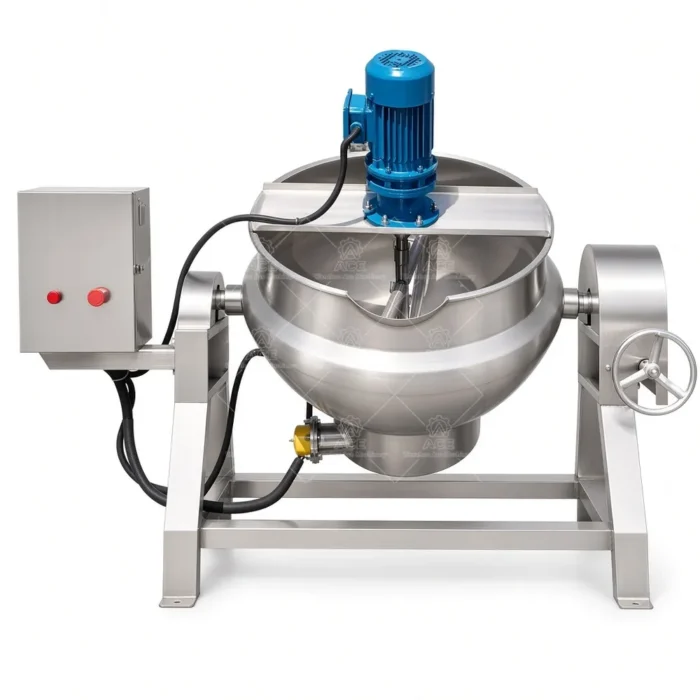 Gas Heated Tilting Jacketed Kettle with Mixer for Sauce Processing：圖片 4