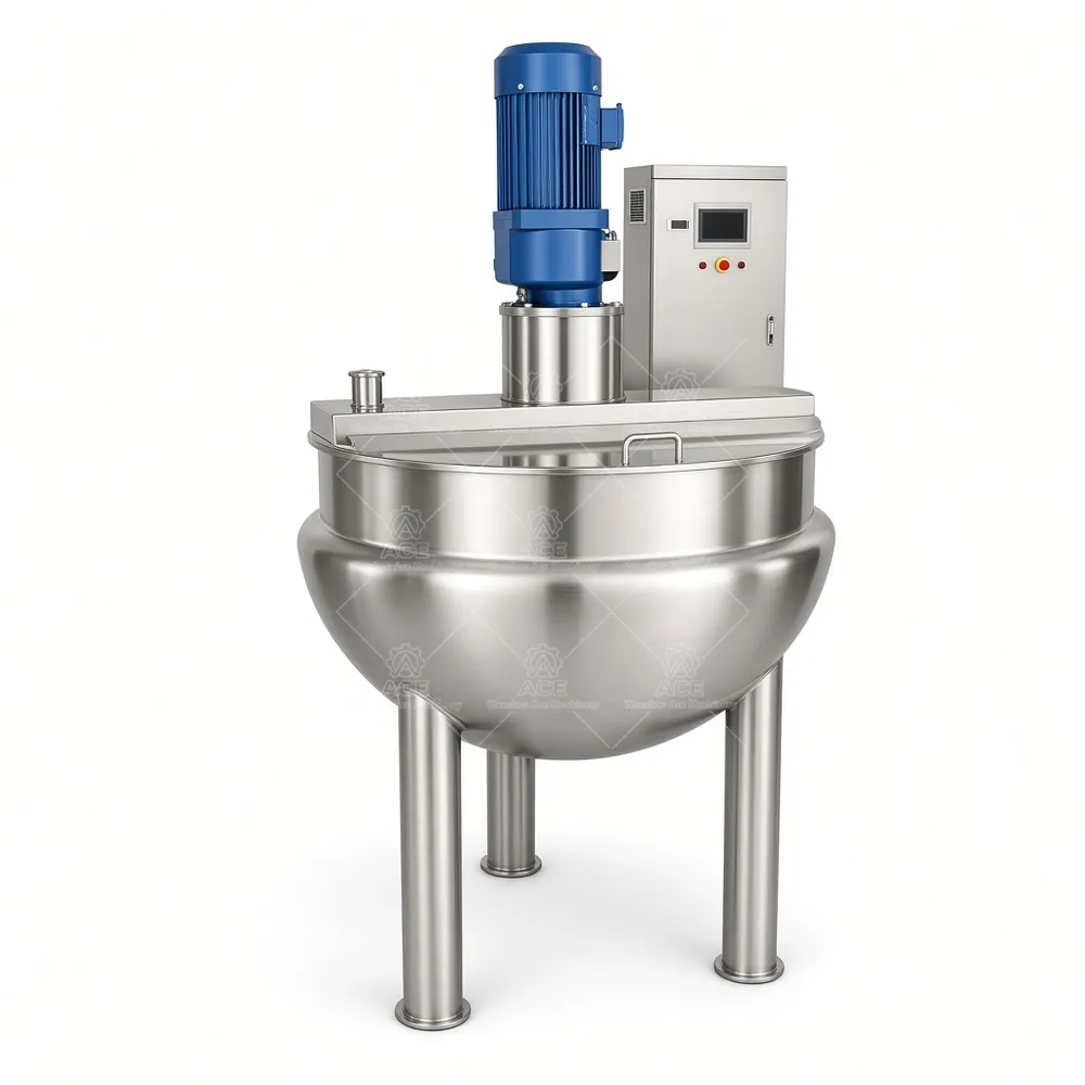 Jacketed Cooking Kettle with Agitator for Jam and Food Processing
