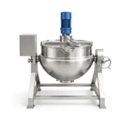 Sanitary Jacketed Cooking Kettle with Agitator for Food Sauce - Imagem 3
