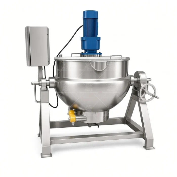 Steam Jacketed Kettle with Agitator for Food Processing - Imagen 3