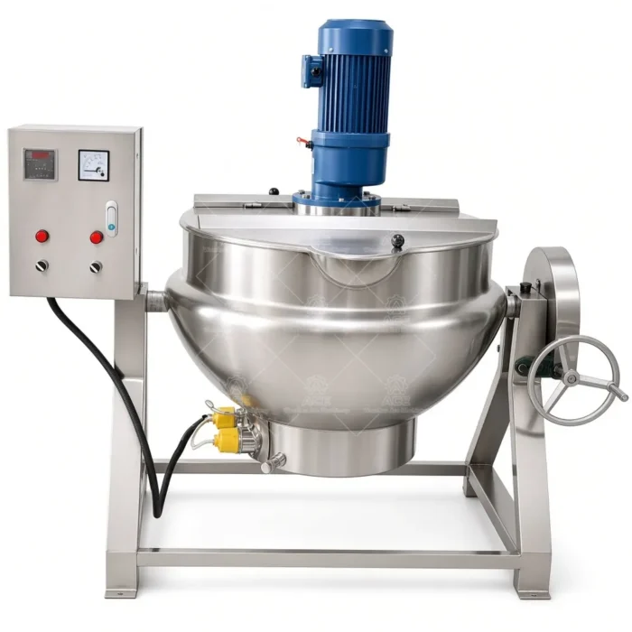 Steam Jacketed Kettle with Agitator for Candy, Sauce and Jam Production - Image 2