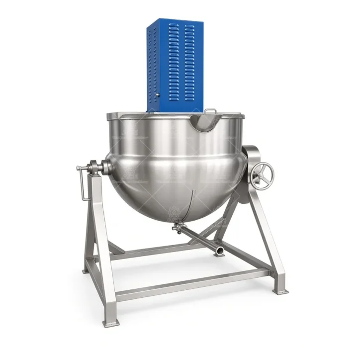 Jacketed Tilting Kettle with Agitator for Food Sauce Processing - Gambar 5