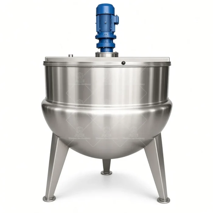 Electric Heated Jacketed Kettle with Mixer for Sauce Production - รูปภาพ 5