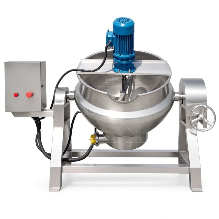Jacketed Cooking Kettle with Mixer for Jam, Sauces and Food Processing - Image 6