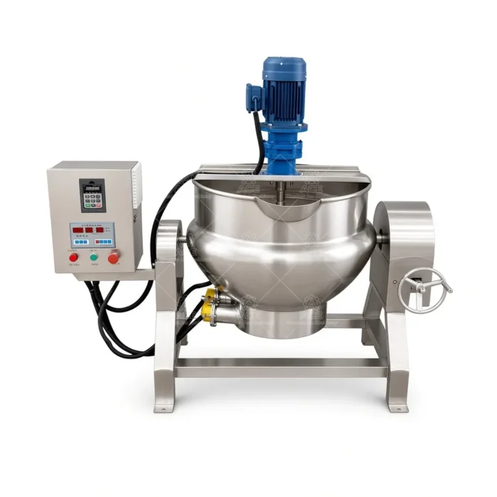Electric Tilting Jacketed Kettle, SUS304 for Sauce & Food Processing - รูปภาพ 6