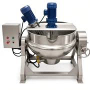 Jacketed Cooking Kettle with Mixer for Chili Paste, Jam & Sugar - Image 2
