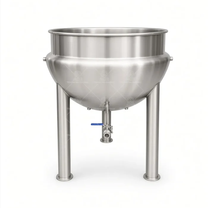 Jacketed Cooking Kettle with Mixer for Chili Paste, Jam & Sugar - Image 3