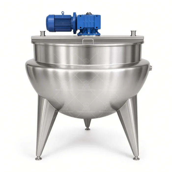 Industrial Jacketed Cooking Kettle with Agitator, 50–1000L：圖片 2