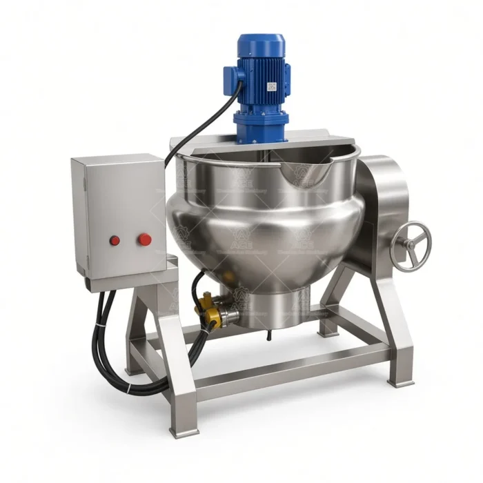 Electric Jacketed Kettle for Sauce, Soup, Jam & Food Processing - Imagen 5