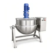 Custom Electric Heated Jacketed Kettle with Agitation for Food Processing - 이미지 4