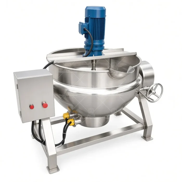 Custom Electric Heated Jacketed Kettle with Agitation for Food Processing - 이미지 5