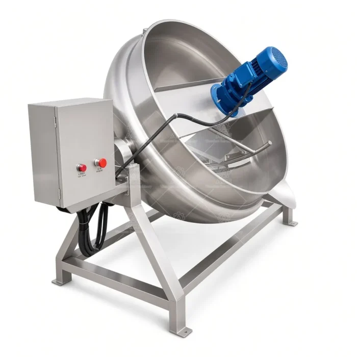 Customized Sanitary Jacketed Cooking Kettle with Agitator for Sauce and Jam - 이미지 4