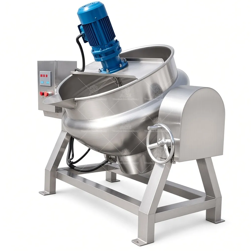 Customized Sanitary Jacketed Cooking Kettle with Agitator for Sauce and Jam
