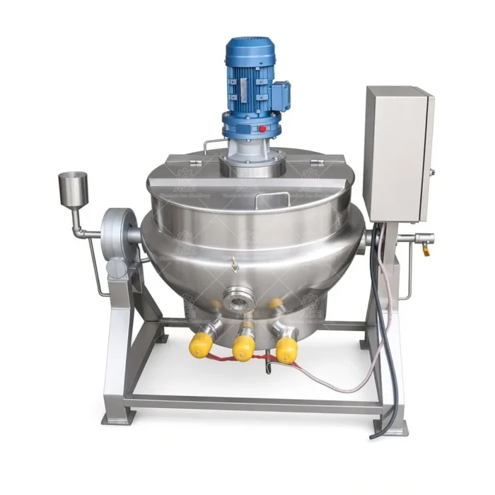Industrial Jacketed Cooking Kettle for Soup, Sauce and Food Processing - Gambar 2
