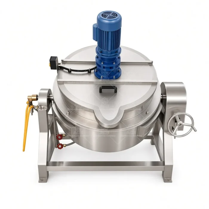 Industrial Jacketed Cooking Kettle for Soup, Sauce and Food Processing - Gambar 3