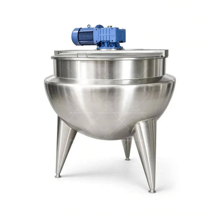 Electric Jacketed Cooking Kettle with Mixer for Jam and Food Processing - Image 2
