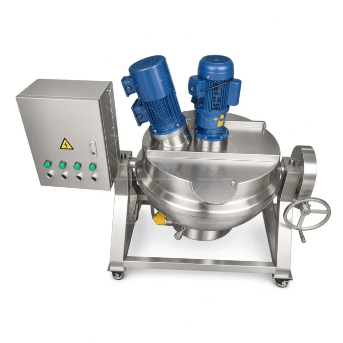 Jacketed Kettle with Scraper, Tilting Sugar Melting Pot：圖片 2