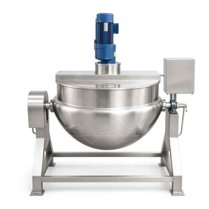 Jacketed Kettle with Scraper, Tilting Sugar Melting Pot：圖片 4