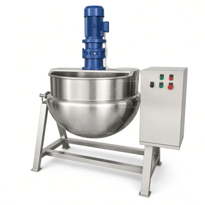 Jacketed Kettle with Scraper, Tilting Sugar Melting Pot：圖片 6