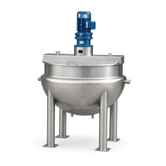 Industrial Tilting Jacketed Kettle with Mixer for Jam and Sauce - Ảnh 3