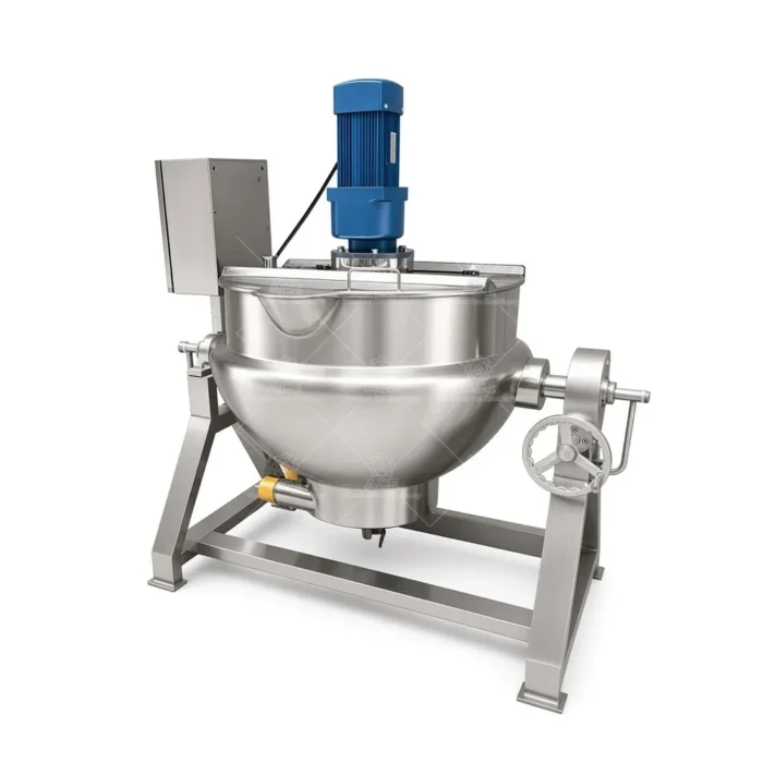 Industrial Jacketed Cooking Kettle with Agitator for Jam and Tomato Sauce - Gambar 4