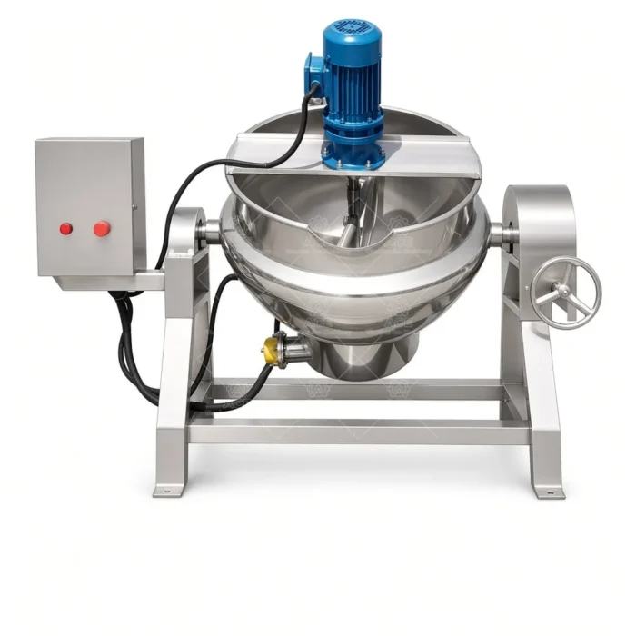 Industrial Jacketed Cooking Kettle with Agitator for Curry Paste and Jam - Image 5