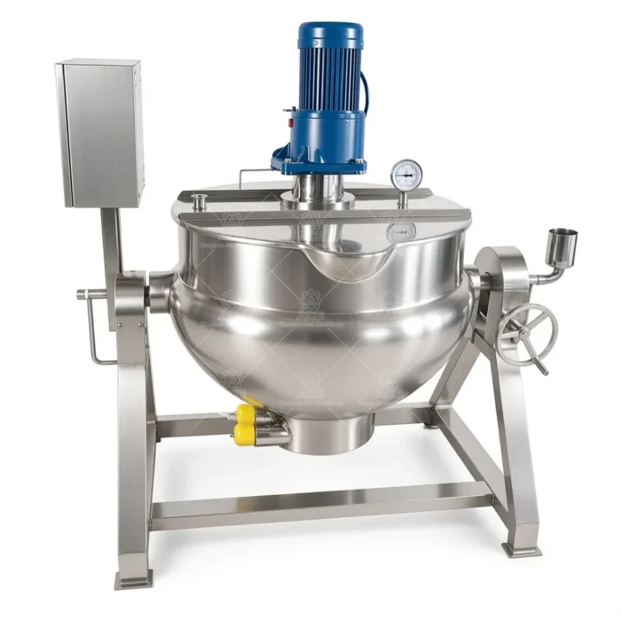 Industrial Jacketed Cooking Kettle for Sauce, Sugar and Candy - Ảnh 4
