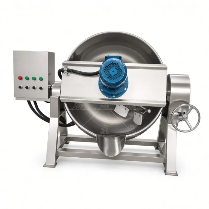 Industrial Jacketed Cooking Kettle for Bone Broth and Food Processing - Imagem 2