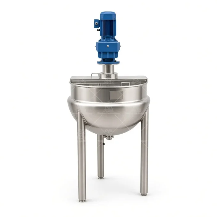 Electric Tilting Jacketed Kettle with Agitator for Food Processing - 图片 2