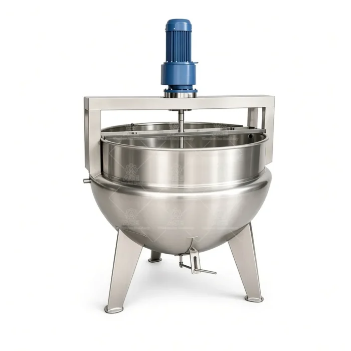 Industrial Jacketed Kettle with Electric Heating and Optional Agitator - 이미지 5