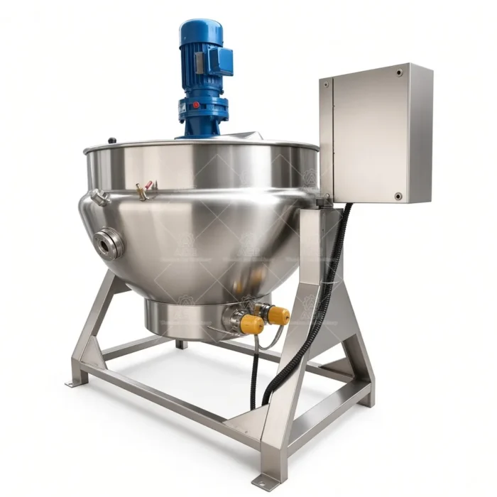 Industrial Jacketed Kettle for Food Processing and Cooking - Image 3