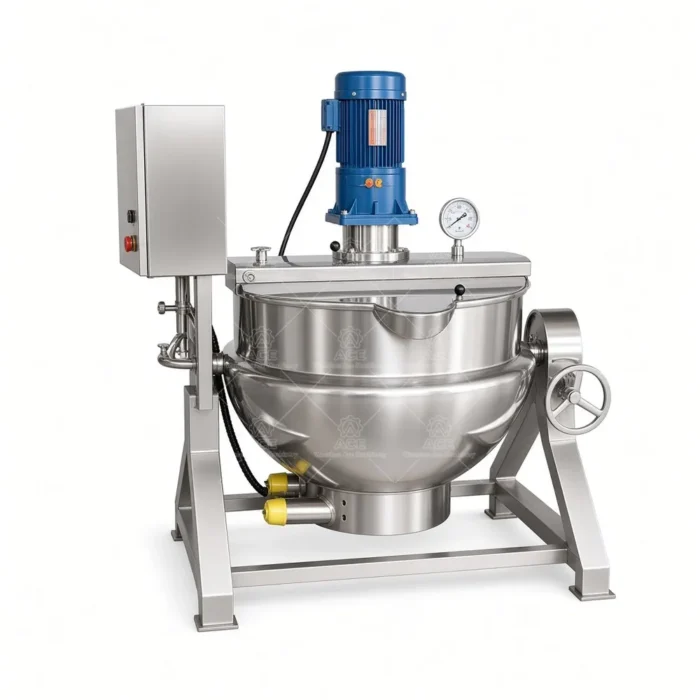 Industrial Jacketed Kettle for Food Processing and Cooking - Image 5