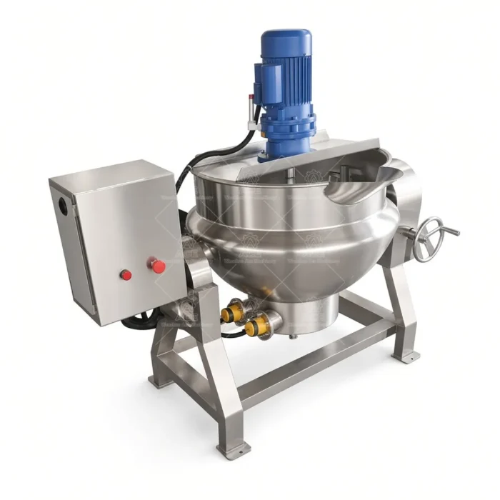 Electric Jacketed Cooking Kettle with Agitator for Jam Processing - 이미지 3