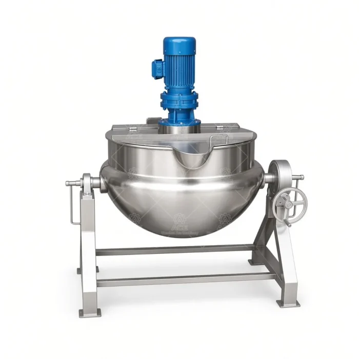 Electric Jacketed Cooking Kettle with Agitator for Jam Processing - 이미지 4