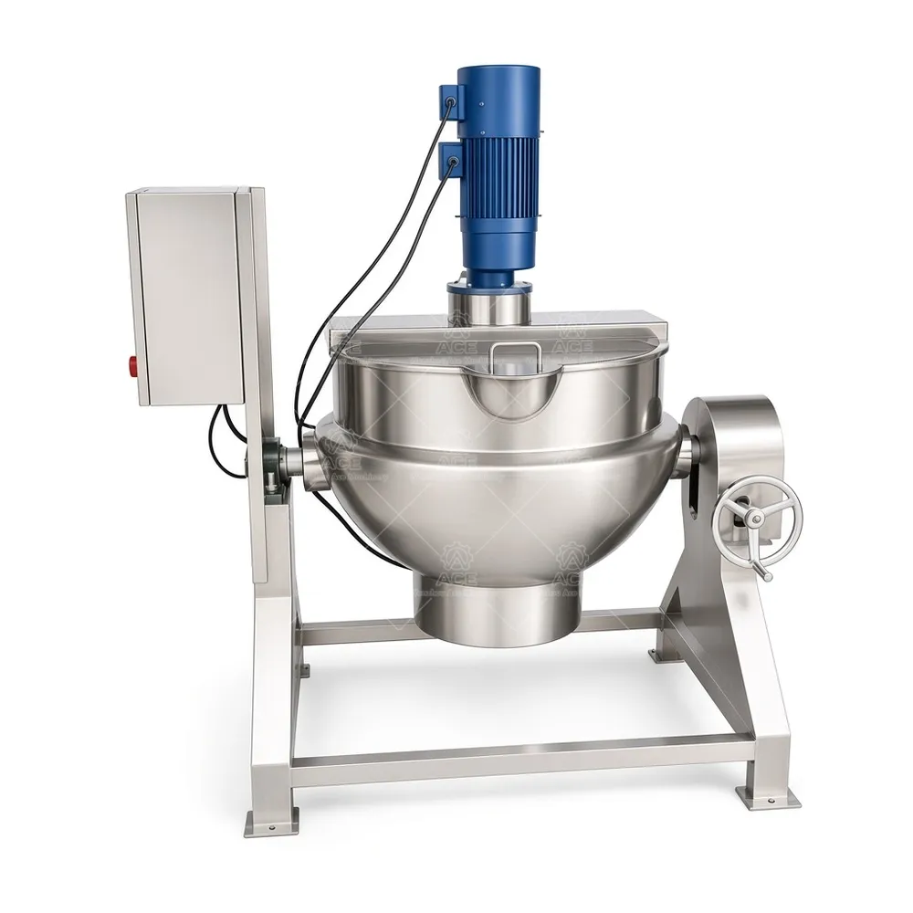 1 (69).webp Electric Jacketed Cooking Kettle with Agitator for Jam Processing - Image 1
