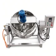 Industrial Jacketed Kettle with Mixer for Jam, Sauces & Food Processing - Image 4