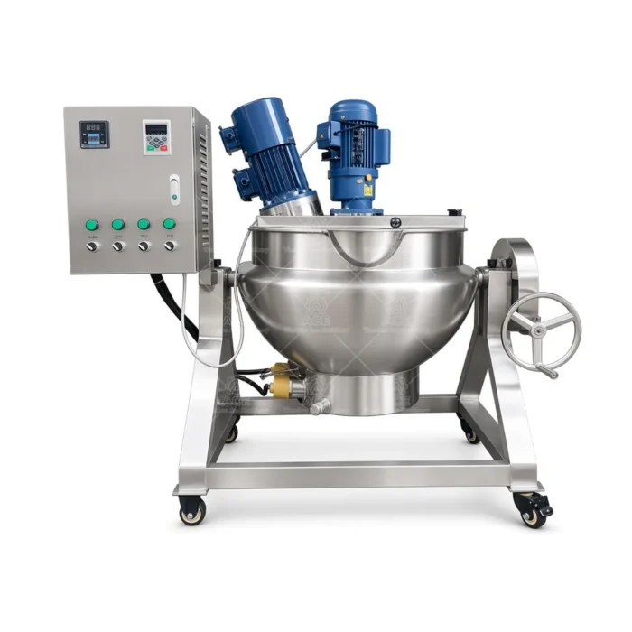 500L Steam Jacketed Kettle for Tomato Paste and Fruit Puree Processing - Image 3