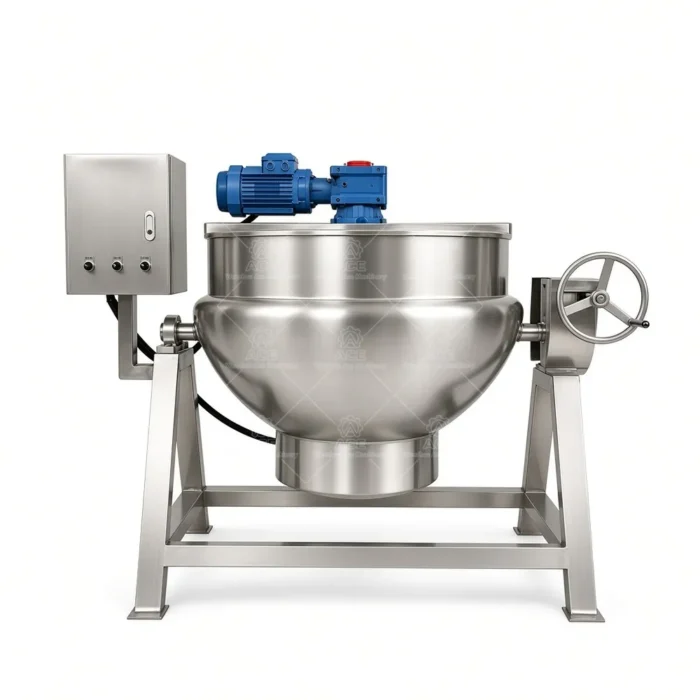Tilting Jacketed Kettle with Agitator for Sauce and Sugar Cooking - Image 5