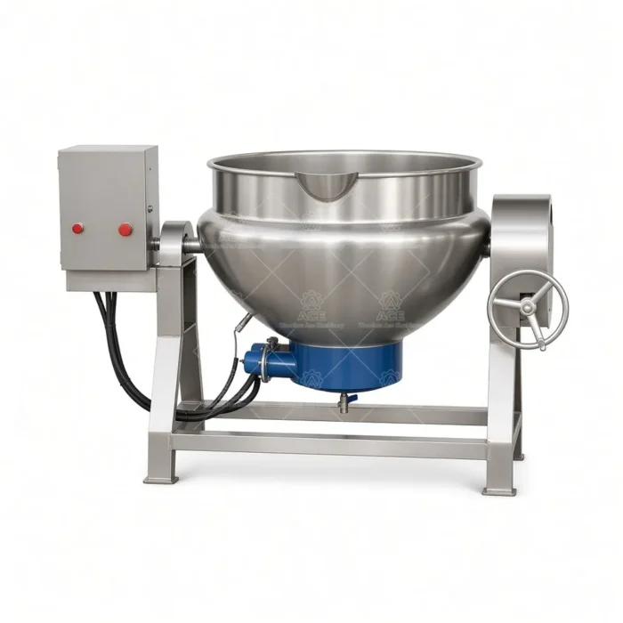 Tilting Jacketed Kettle with Agitator for Sauce and Sugar Cooking - Image 6