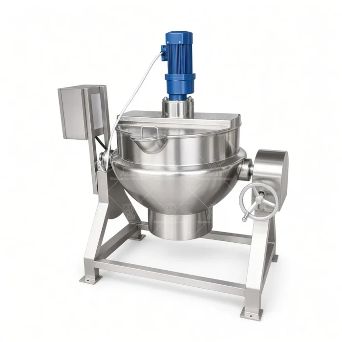 Industrial Fruit Jam Cooker Jacketed Kettle with Agitator - Imagem 2