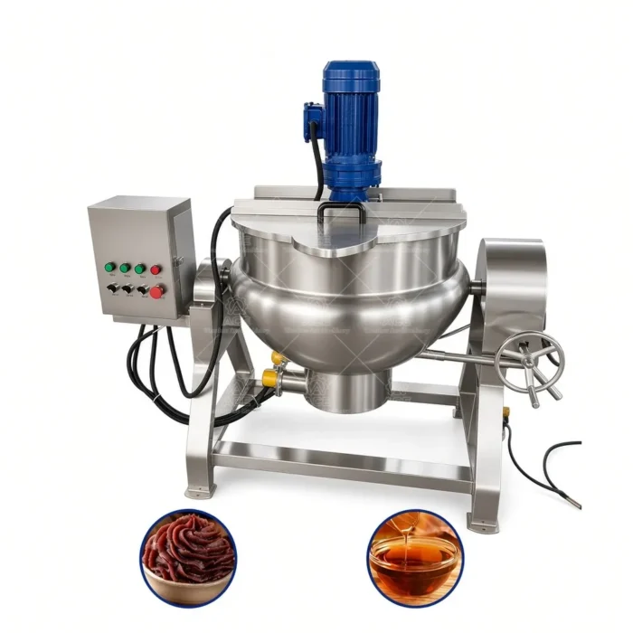 Commercial Jacketed Kettle with Agitator, 50L–1000L - Ảnh 4