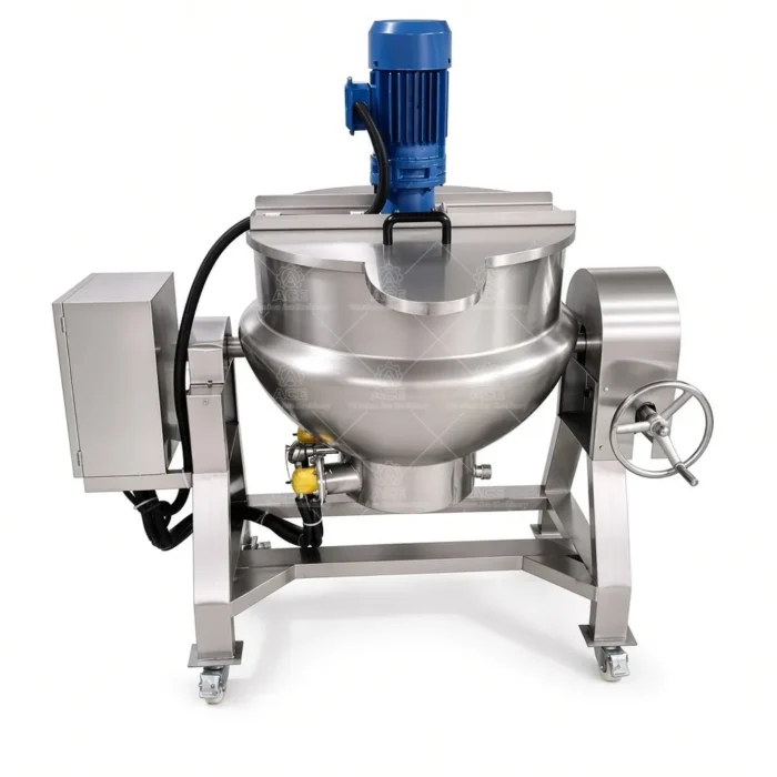 Electric Jacketed Kettle for Food Processing, 50–1000L, Tilting Options - รูปภาพ 4